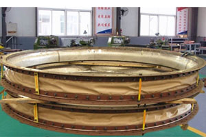 Round fabric expansion joint